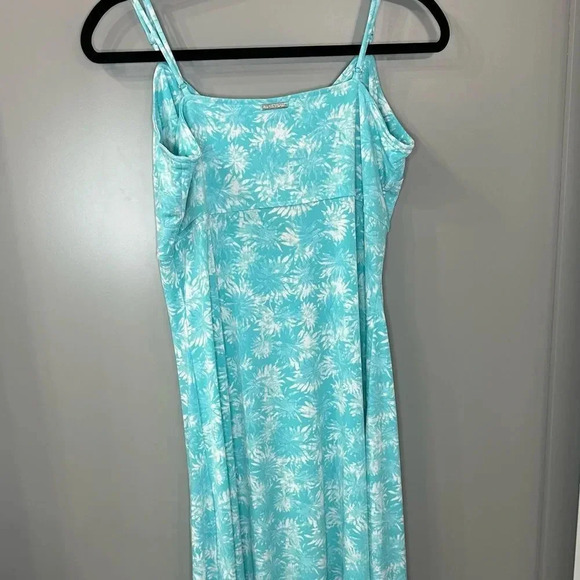 NWT MICHAEL Michael Kors Floral Print Dress Light Blue Petite Large - Picture 2 of 6